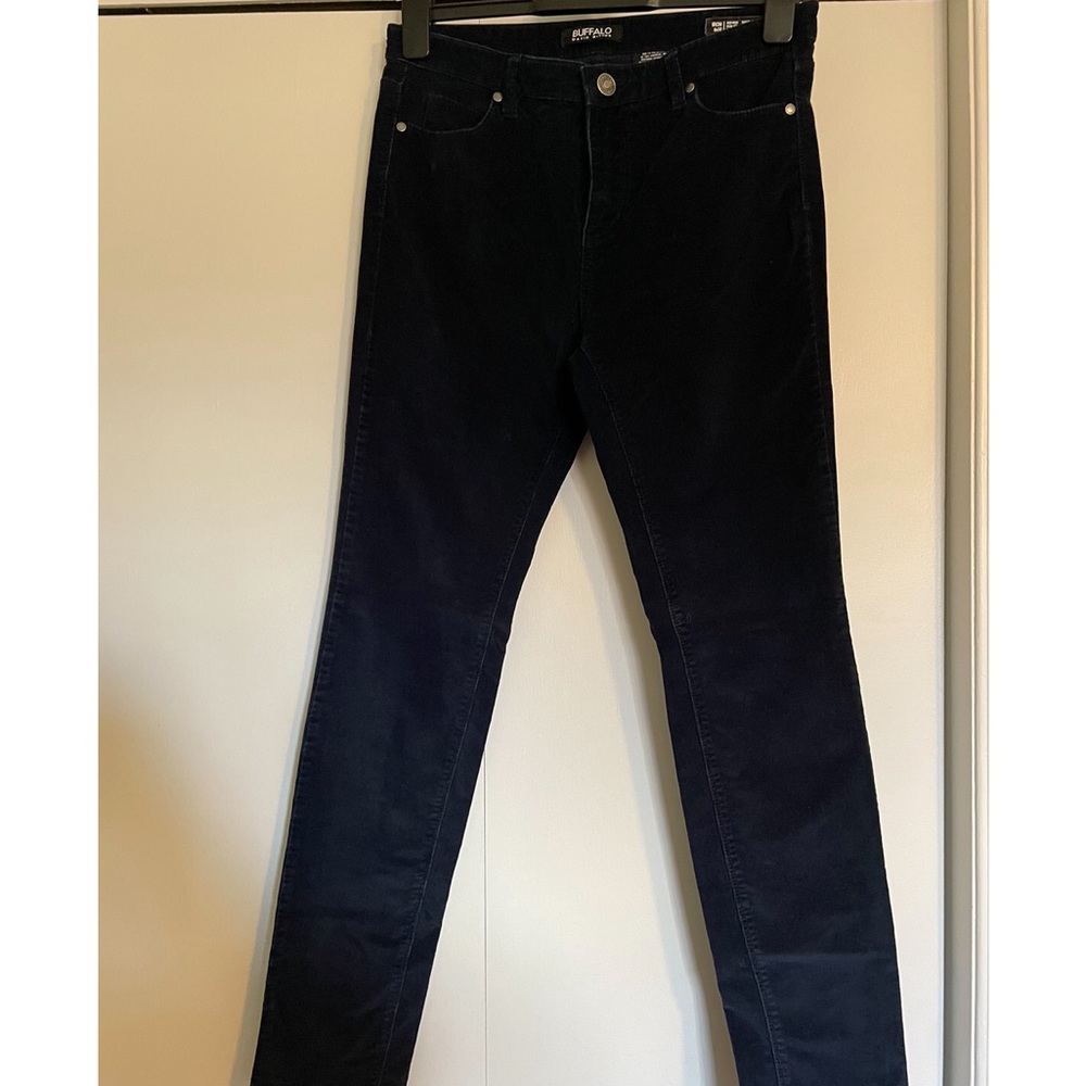 Buffalo corduroy, navy, mid-rise,slim fit stretch, size 8/32